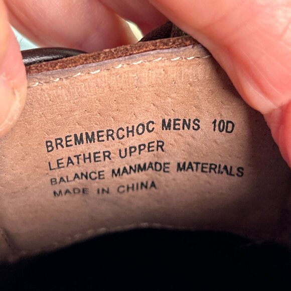 GH Bass Bremmer Mens 10D Oxfords Dress Shoes Wingtip Herringbone Brown Leather - Picture 13 of 13